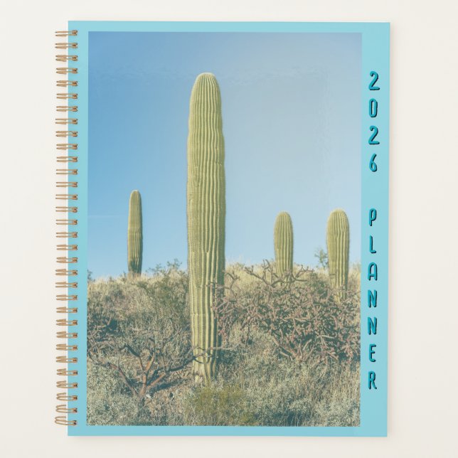 Agenda Saguaros in Desert  (Frente)