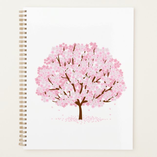 Agenda Sakura Tree in Cheio Bloom - Elegante Primavera De (Frente)