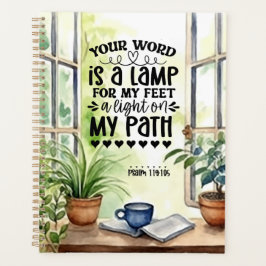 Agenda Salm 119:105 Sua palavra é uma Bíblia de lâmpada V