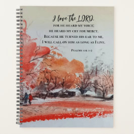 Agenda Salmos 116 1-2 Adoro a Bíblia LORD Verse