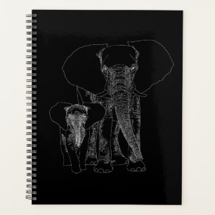 Agenda Salvar o Amante de os animais de Arte dos Elefante