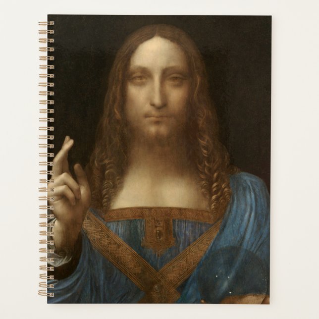 Agenda Salvator Mundi by Leonardo da Vinci (Frente)