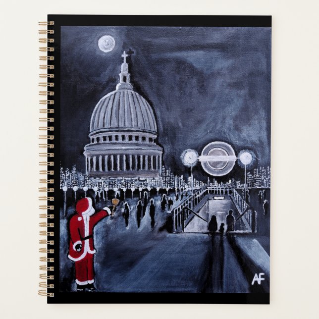Agenda Santa in London Painting by Alfred Fox (Frente)