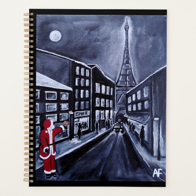 Agenda Santa in Paris Painting by Alfred Fox (Frente)