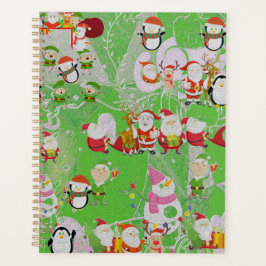 Agenda Santa Magical Green New Year 