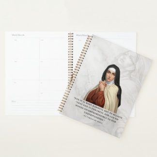 Agenda Santa Teresa de Ávila Citação Católica de Santo Cr