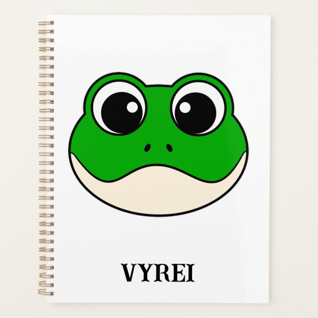 Agenda Sapo de sorriso bonito (Frente)