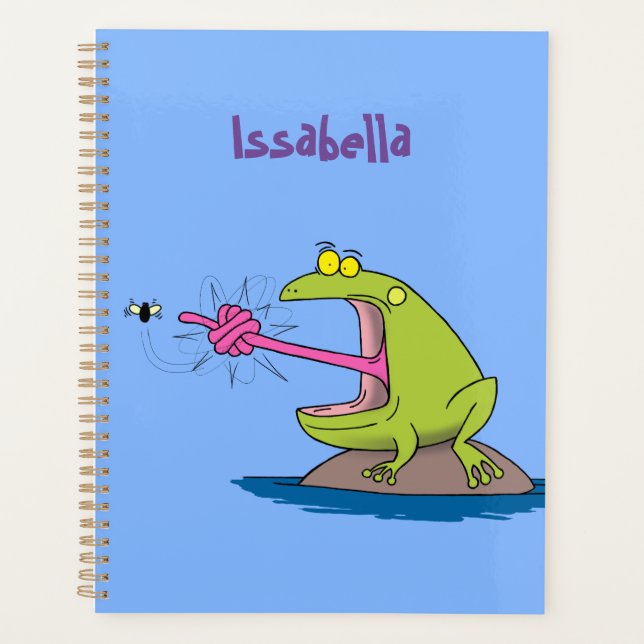 Agenda Sapo engraçado e desenho animado (Frente)