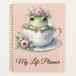 Agenda Sapo Whimsical em Floral Teacup