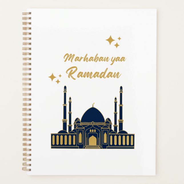 Agenda Saudação Chic Moderna Minimalista do Ramadão (Frente)