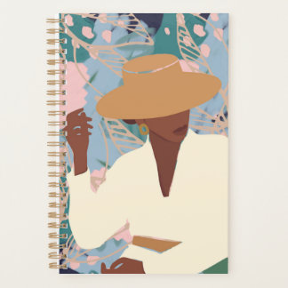 Agenda Savannah Days - Mulher minimalista no notebook Hat