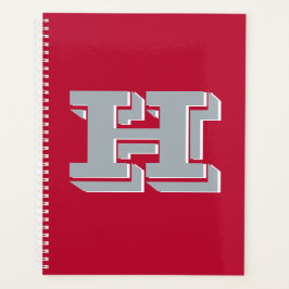 Agenda Scarlet and Gray School Pride Color Style Monogram