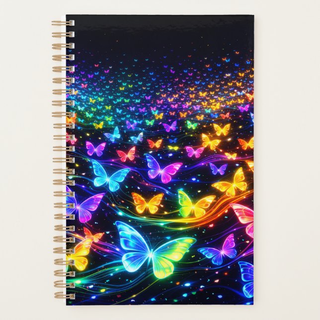 Agenda Schmetterling Notizblock neon (Frente)