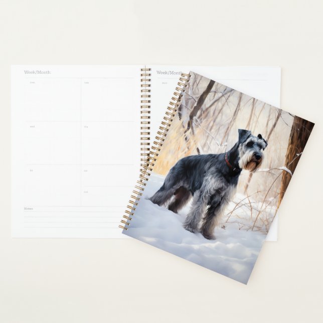 Agenda Schnauzer Deixe Nevar Natal (Exibição)