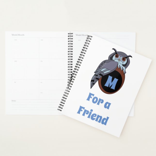 Agenda Scop Owl Monograma (Exibição)
