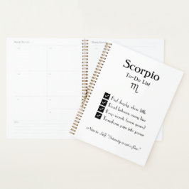 Agenda Scorpio - Lista de Ações a Fazer