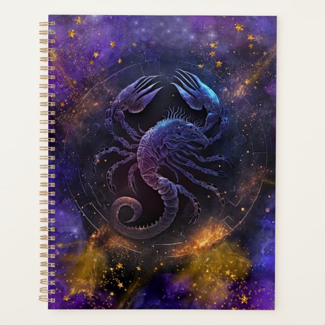 Agenda Scorpio Zodiac Sinal Design (Frente)