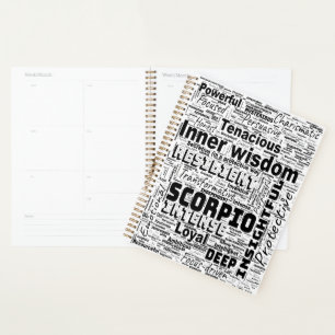 Agenda Scorpio Zodiac Word Cloud Inspiração