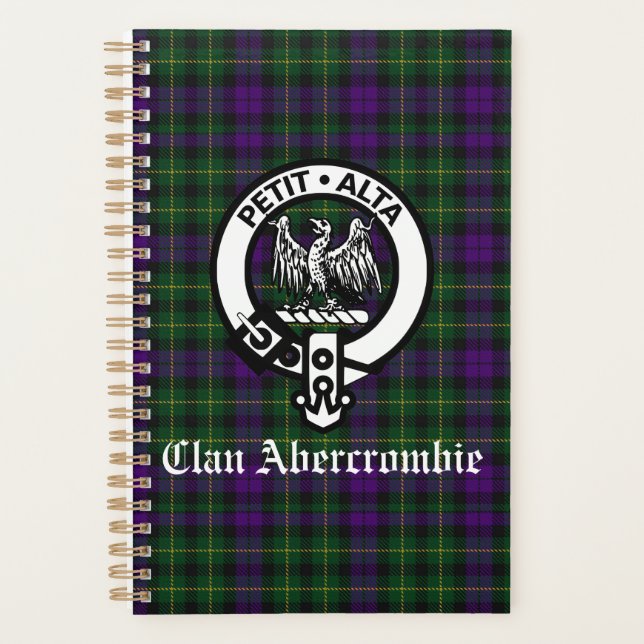 Agenda Scottish Clan Abercrombie Crest & Tartan (Frente)