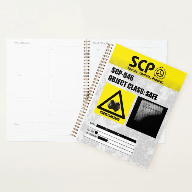 Caderno Espiral SCP - 546 A Notebook