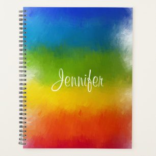 Agenda Script Colortivo Moderno do Modelo Personalizado