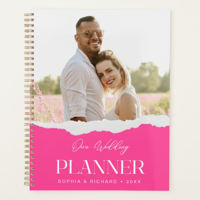 Agenda Script Moderno Estético Personalizado com Foto  (Frente)