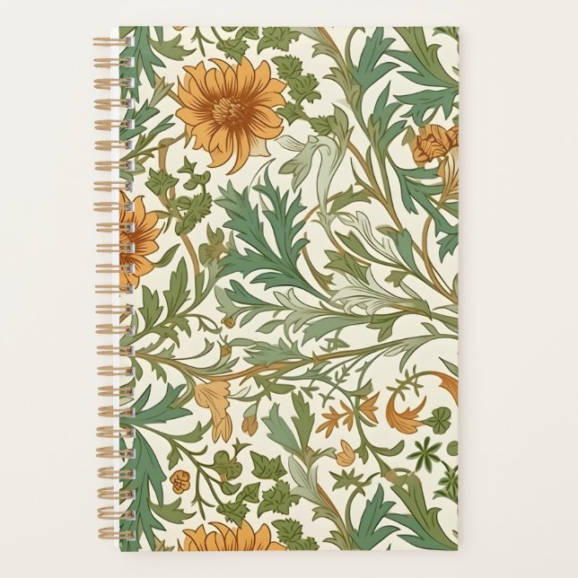 Agenda Seamless Arts and Crafts style repeating pattern (Frente)