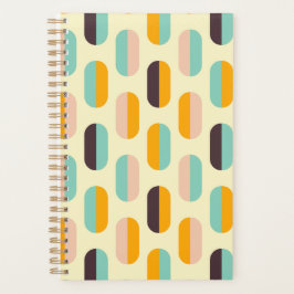 Agenda Seamless geometric pattern in retro vibes