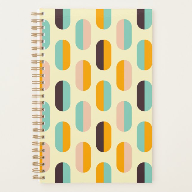 Agenda Seamless geometric pattern in retro vibes (Frente)