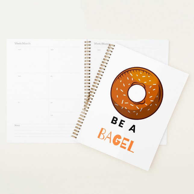 Agenda Seja um Design do Lover Bagel Funny Comida (Criador carregado)