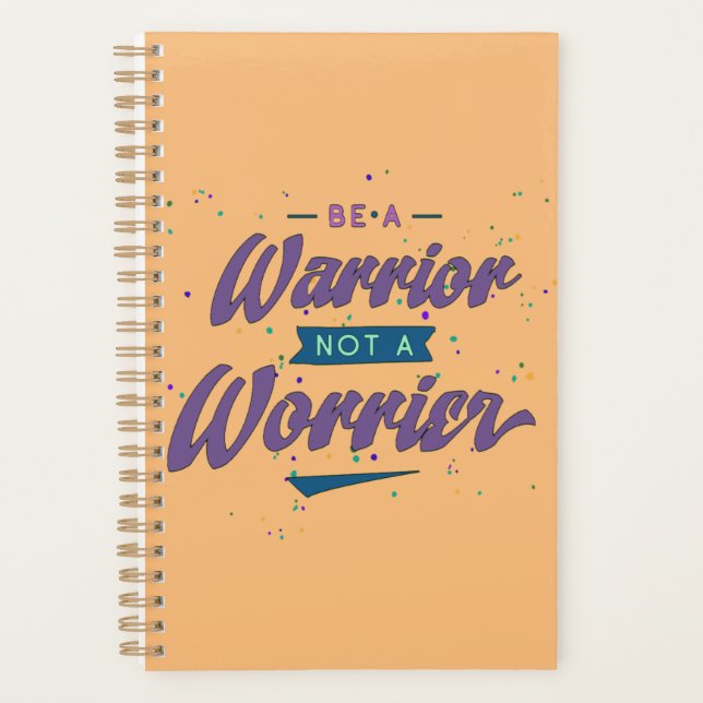 Agenda seja um guerreiro, não um preocupado (Frente)