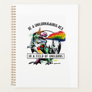 Agenda Seja Um Unicornasaurus Rex Em Um Campo De Unicórni