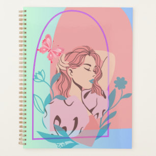Agenda Seja você mesma, ilustração feminina