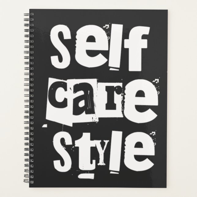 Agenda Selfcare style, mental health positivity (Frente)