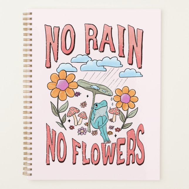 Agenda Sem Chuva, Sem Flores | Floral Inspiracional (Frente)