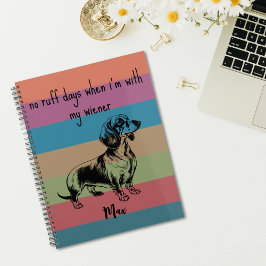 Agenda Sem Dias de Ruff com meu Wiener Dachshund