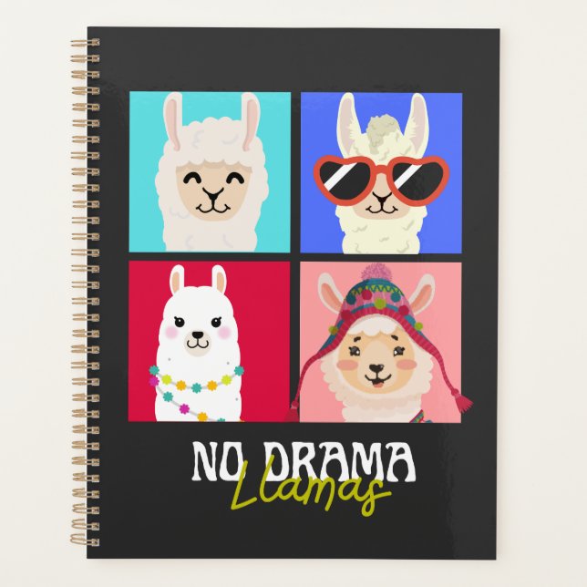 Agenda Sem drama Llamas (Frente)