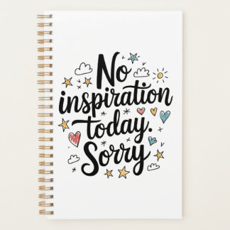 Agenda Sem Inspiração Hoje – Design Divertido e Colorido