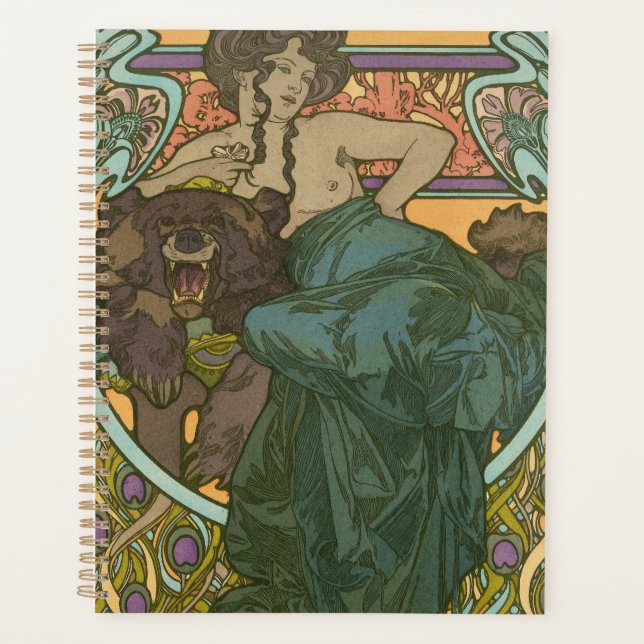 Agenda Sem título de Alphonse Mucha (1902) (Frente)