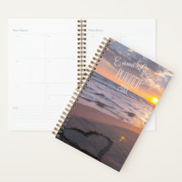Agenda Semanal Personalizado, Nome Mensal da Praia Sunset