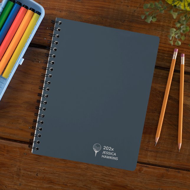 Agenda Semanal Pessoal de Golfe Azul-marinho (Criador carregado)