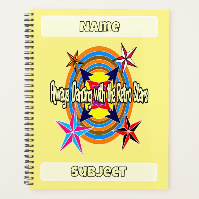 Agenda Sempre dançando com as estrelas Retro (Frente)