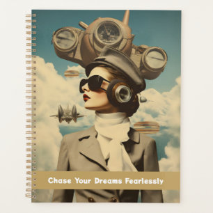 Agenda Senhora Steampunk Persegue Seus Sonhos Ininterrupt