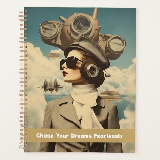 Agenda Senhora Steampunk Persegue Seus Sonhos Ininterrupt (Frente)