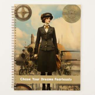 Agenda Senhora Steampunk Persegue Seus Sonhos Ininterrupt