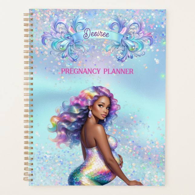 Agenda Sereia Mãe, Gravidez Personalizada (Frente)