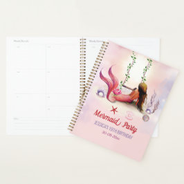 Agenda Sereia Sob A Festa de aniversário Do Mar