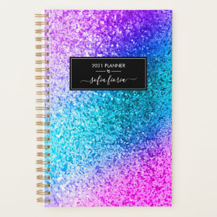 Agenda Sereid Glitter Elegant Script Name 2021