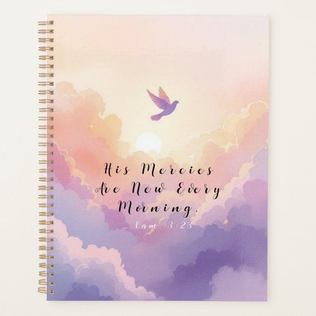 Agenda Serene Watercolor Dove Prayer & Faith (Frente)