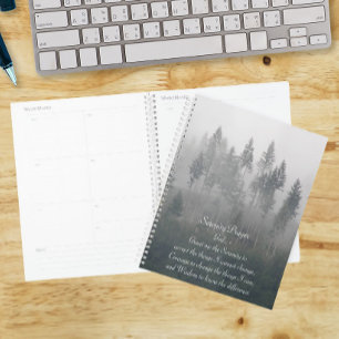 Agenda Serenity Prayer Misty Forest Foto